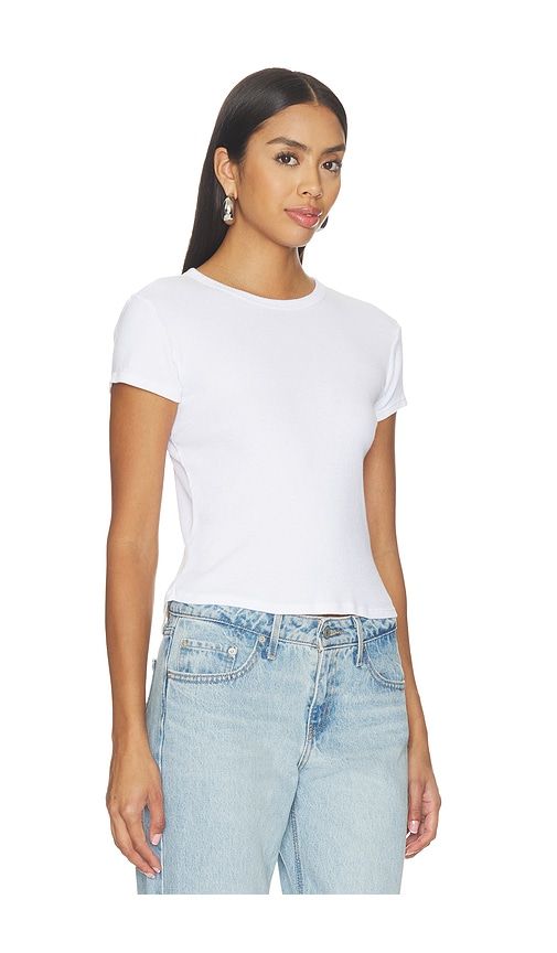 Maci Recycled Cotton Rib Crew Neck Tee in . - size L (also in S, XS) - perfectwhitetee - Modalova