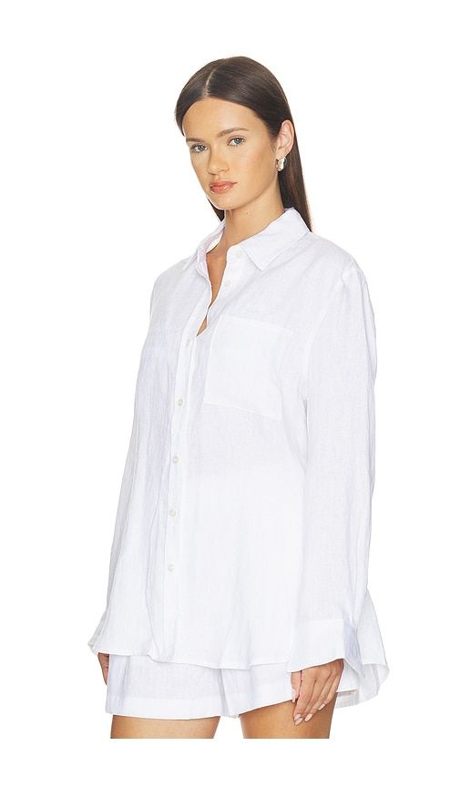 Lorelai Linen Button Down in . - size L (also in S, XL) - perfectwhitetee - Modalova
