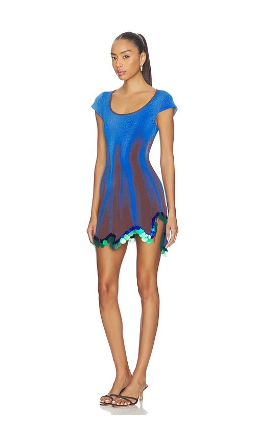 Tina Mini Dress With Sequins in Royal,Brown. - size L (also in M, S, XL, XS) - PH5 - Modalova