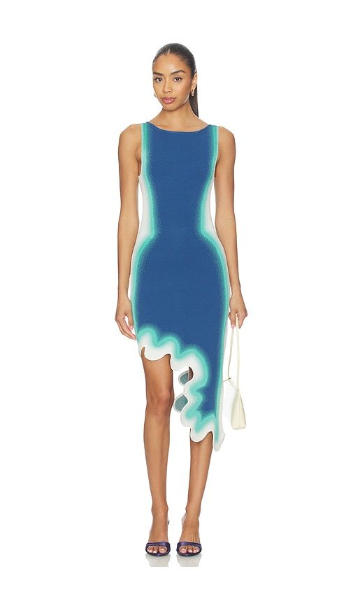 Aster Reversible Wavy Dress in Navy,Teal. - size M (also in S) - PH5 - Modalova