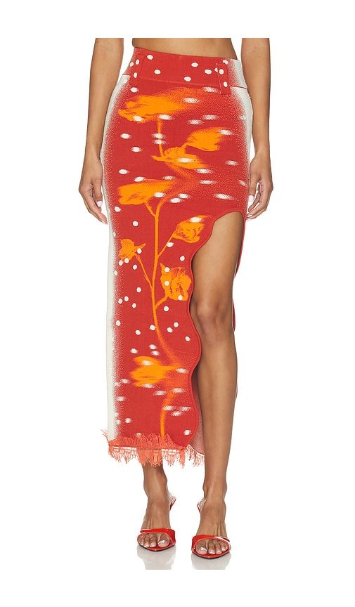 Lily Midi Skirt in Orange. - size L (also in M, S, XL, XS) - PH5 - Modalova