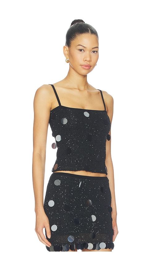 Ariel Sequins Tank Top in Black. - size L (also in M, S, XL, XS) - PH5 - Modalova