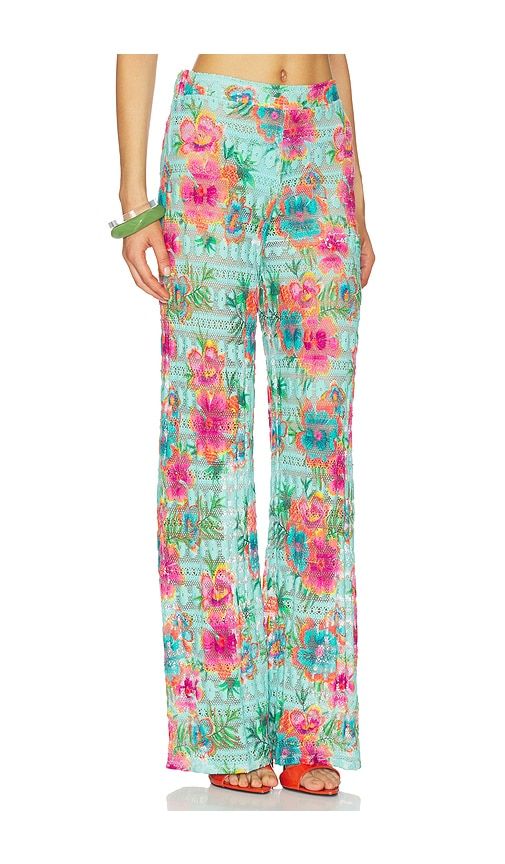 Meg High Waist Pant in Teal. - size M/L (also in XS/S) - PQ - Modalova