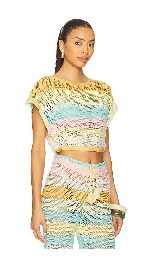 Renee Crop Top in Blue,Yellow. - size M-L (also in XS-S) - PQ - Modalova