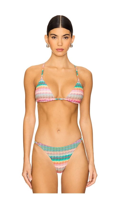 Chain Triangle Bikini Top in Teal. - size L (also in M) - PQ - Modalova