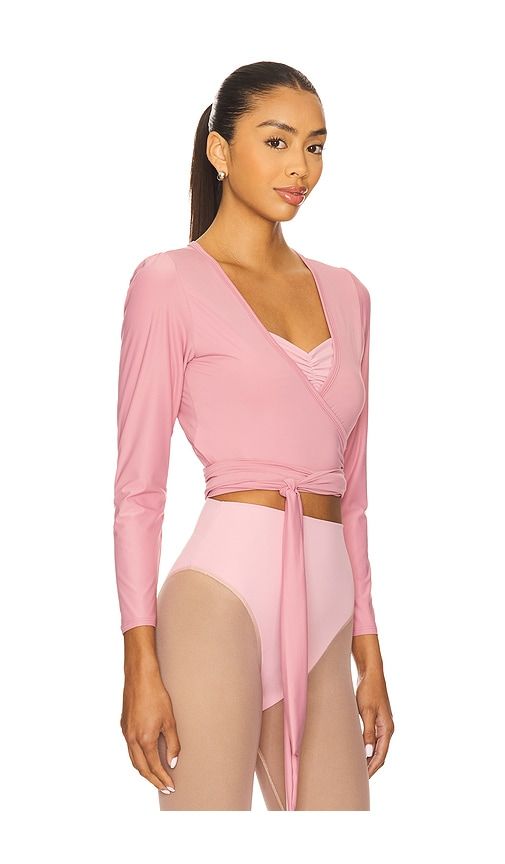 Sage Wrap Top in Pink. - size L (also in M) - Port de Bras - Modalova