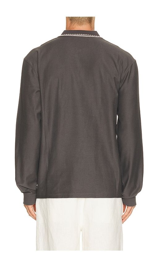 Panel Long Sleeve Zip Polo in . - size L (also in M, S, XL/1X) - Palmes - Modalova