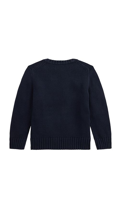 Kids Long Sleeve Combed Cotton Crewneck Sweater in Navy. - size 2 (also in 3, 4, 5, 7) - Polo Ralph Lauren - Modalova