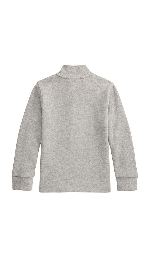 Kids Long Sleeve Estate Rib Mock Neck Half Zip Pullover in Grey. - size 2 (also in 5, 6, 7) - Polo Ralph Lauren - Modalova