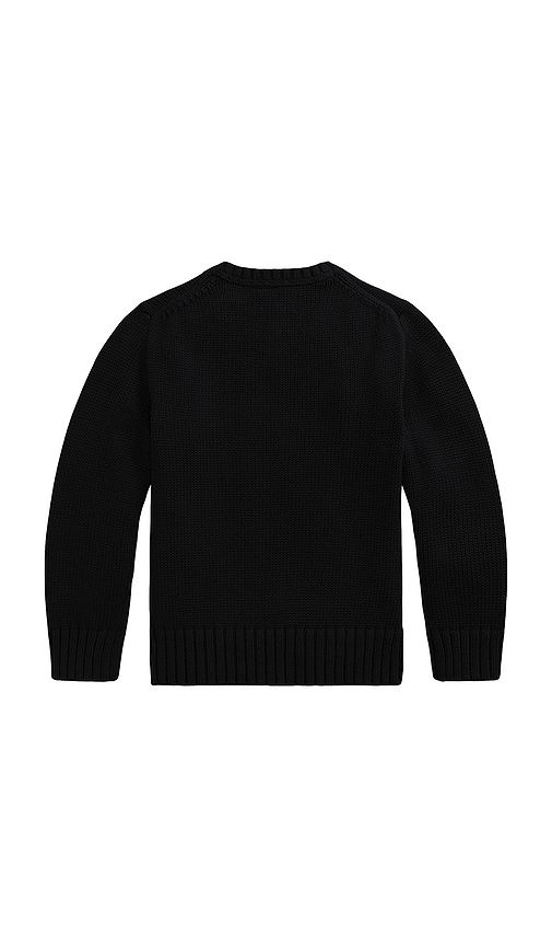 Kids G-sleeve Combed Cotton Crewneck Sweater in Black. - size 2 (also in 3, 4, 6) - Polo Ralph Lauren - Modalova