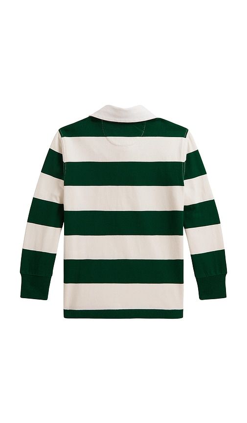 Kids Long Sleeve Cotton Jersey Striped Rugby Shirt in Multi. - size 5 (also in 7) - Polo Ralph Lauren - Modalova