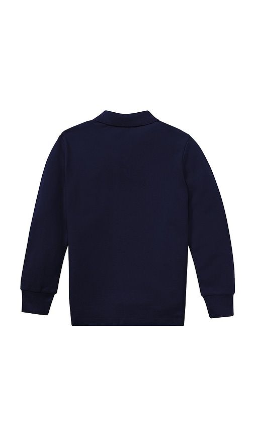 Kids Long Sleeve Knit Basic Cotton Mesh Polo Shirt in Navy. - size 2 (also in 4, 5, 6) - Polo Ralph Lauren - Modalova