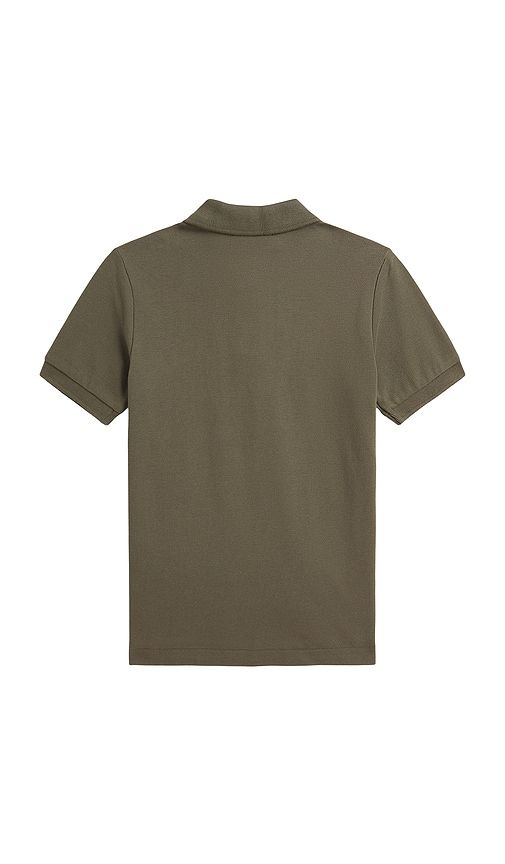 Kids Short-sleeve Mesh Knit Collared Polo With Bear in Olive. - size 2 (also in 4, 6) - Polo Ralph Lauren - Modalova
