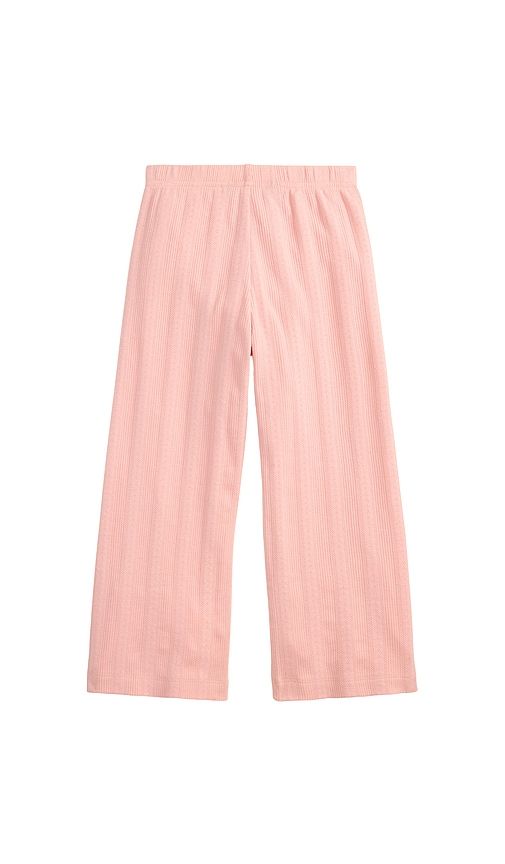 Kids Pointelle Knit Standard Wide Leg Pant in Rose. - size 2 (also in 3, 4) - Polo Ralph Lauren - Modalova