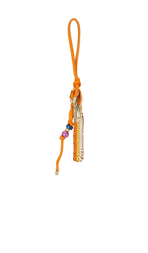 Leather Bag Charm Small in Beige,Orange - Polo Ralph Lauren - Modalova