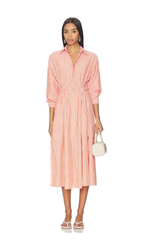 Collared Long Sleeve Dress in Coral. - size 2 (also in 4) - Polo Ralph Lauren - Modalova