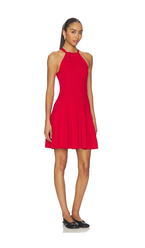 Viscose Blend Halter A Line Dress in Red. - size L (also in XL) - Polo Ralph Lauren - Modalova