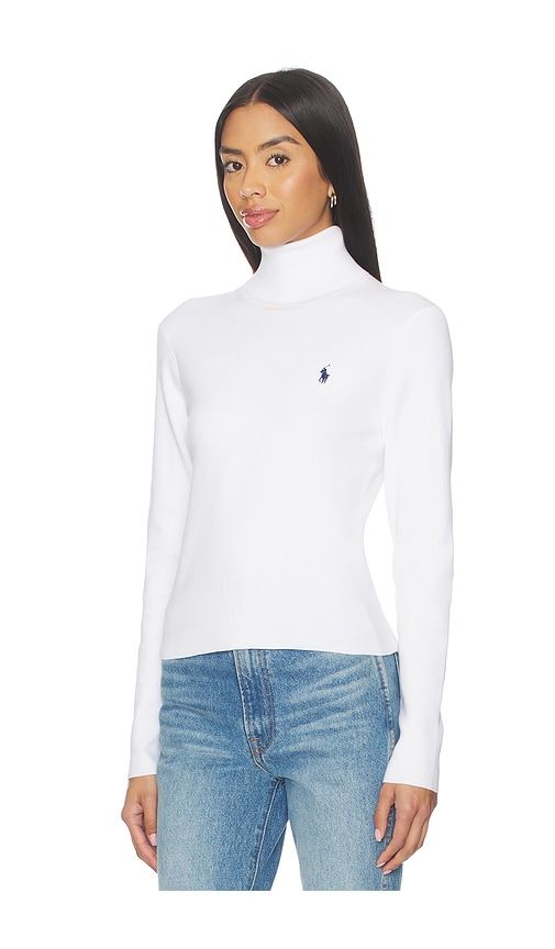 Pima Cotton Shrunken Long Sleeve Turtleneck Pullover in . - size L (also in M, S) - Polo Ralph Lauren - Modalova
