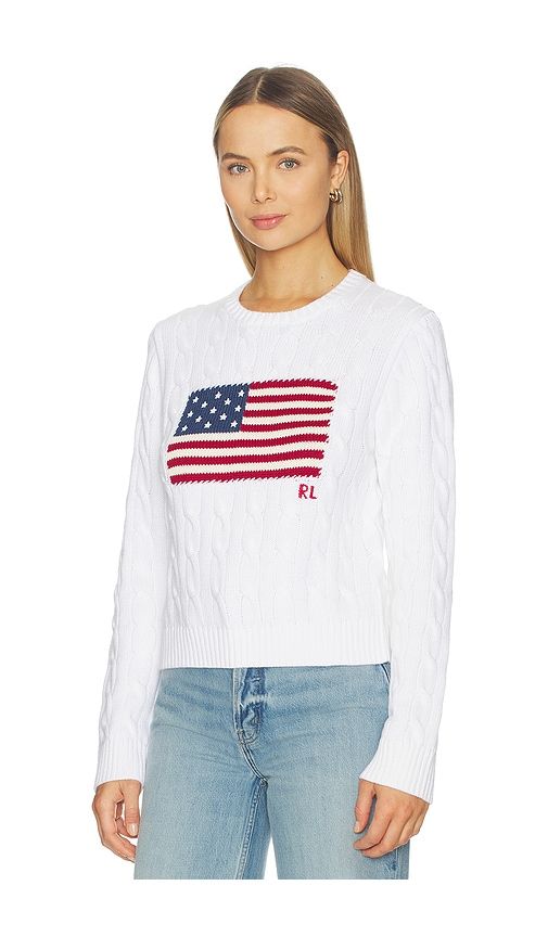 Cotton Crewneck Pullover Sweater in White. - size L (also in S, XL, XS, XXL) - Polo Ralph Lauren - Modalova
