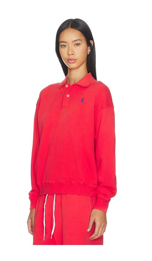 Island Fleece Polo Sweatshirt in Red. - size L (also in S, XL) - Polo Ralph Lauren - Modalova