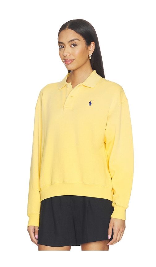 Arctic Fleece Polo Sweatshirt in Yellow. - size L (also in M) - Polo Ralph Lauren - Modalova