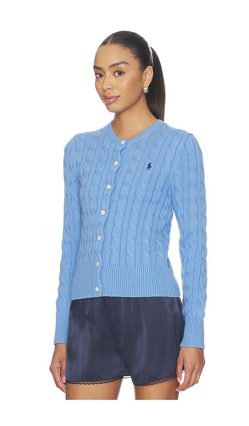 Cotton Long Sleeve Cardigan in Blue. - size L (also in M, XL) - Polo Ralph Lauren - Modalova