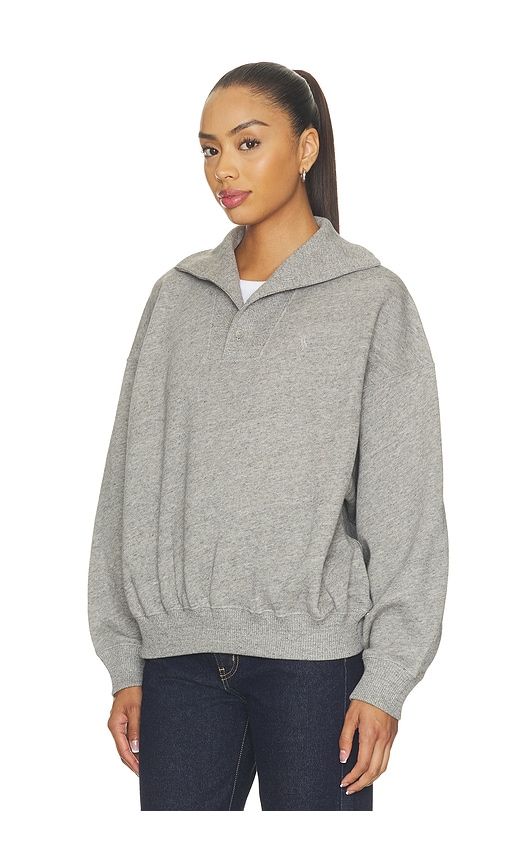 Arctic Fleece Knit Long Sleeve Mock Neck Sweatshirt in Grey. - size L (also in M) - Polo Ralph Lauren - Modalova