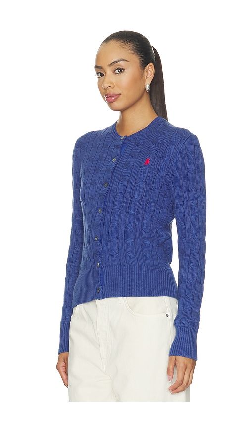 Cotton Long Sleeve Cardigan in Blue. - size L (also in M) - Polo Ralph Lauren - Modalova