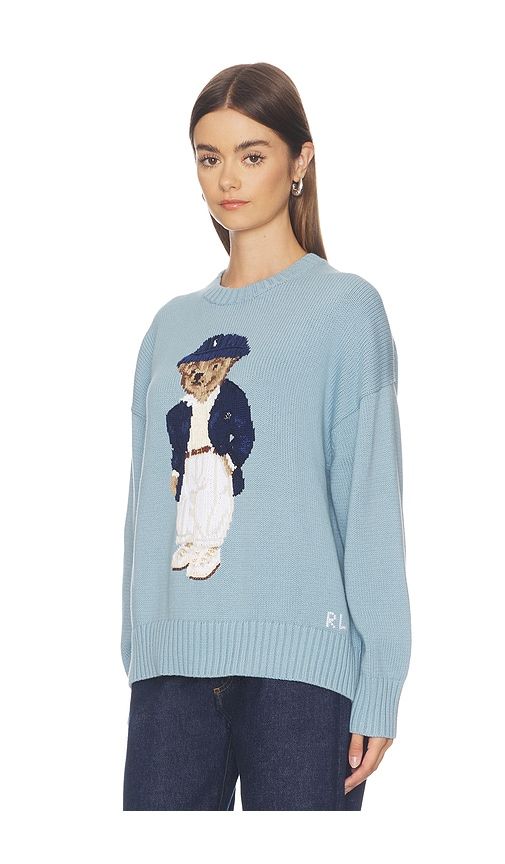Cotton Bear Crew Neck Pullover in Blue. - size L (also in M, S, XL, XS) - Polo Ralph Lauren - Modalova