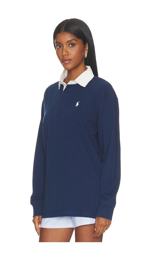 Knit Collar Pullover in Navy. - size L (also in M, XL) - Polo Ralph Lauren - Modalova