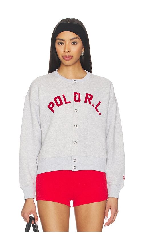 Arctic Fleece Crew Jacket in Light Grey. - size L (also in M, XXS) - Polo Ralph Lauren - Modalova