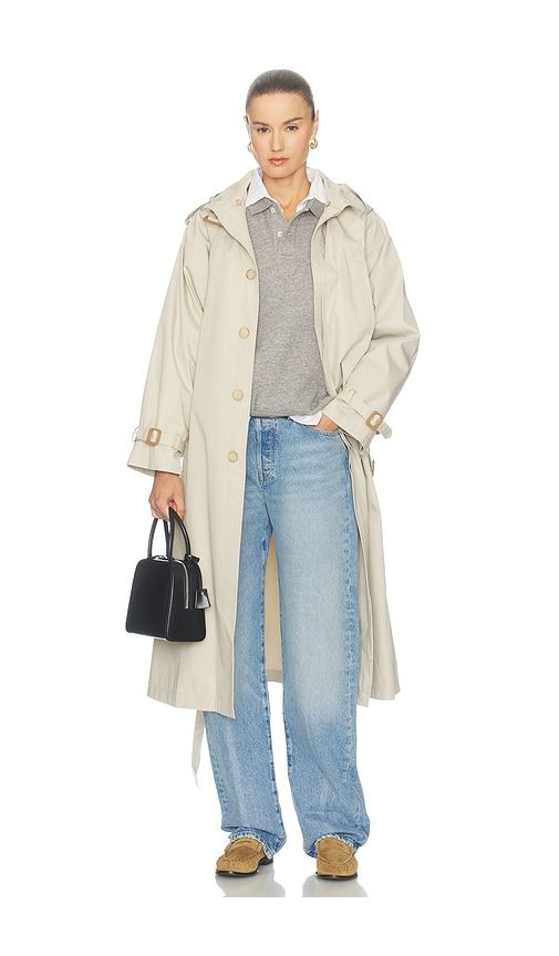 Twill Trench Jacket in Light Grey. - size M (also in S, XXS) - Polo Ralph Lauren - Modalova