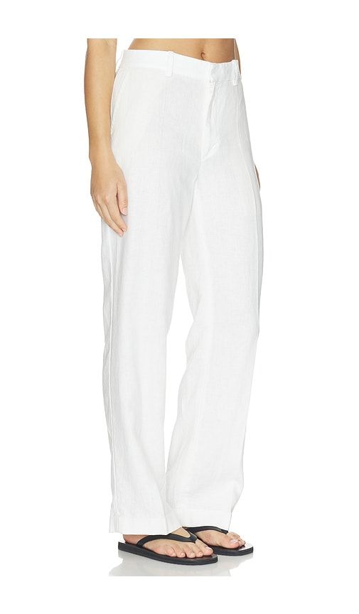 Linen Straight Pants in White. - size 10 (also in 8) - Polo Ralph Lauren - Modalova