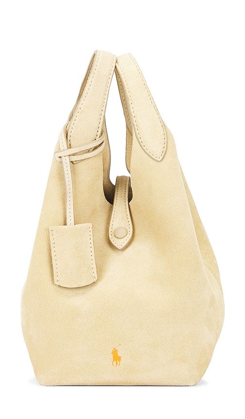 Suede Crossbody Bag in Cream - Polo Ralph Lauren - Modalova