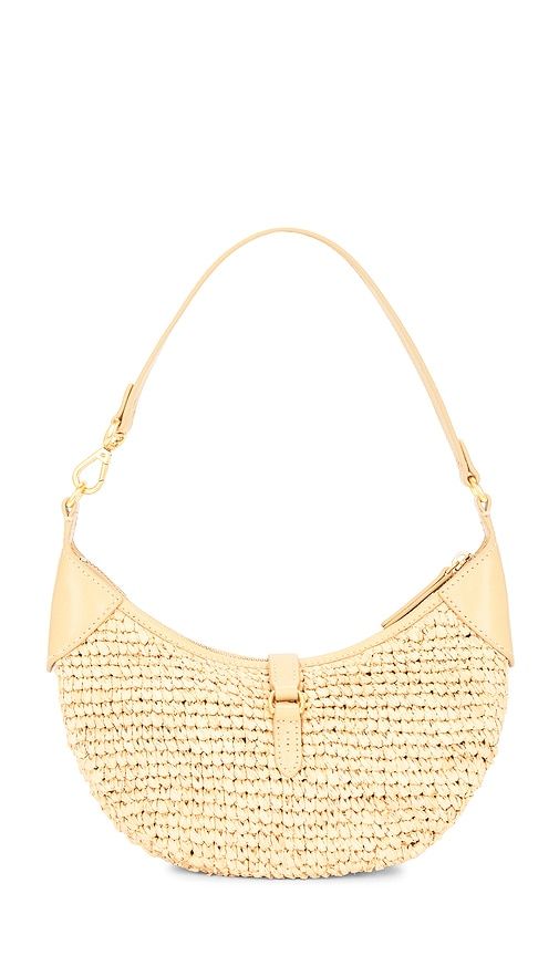 Raffia Leather Mini Shoulder Bag in Neutral - Polo Ralph Lauren - Modalova