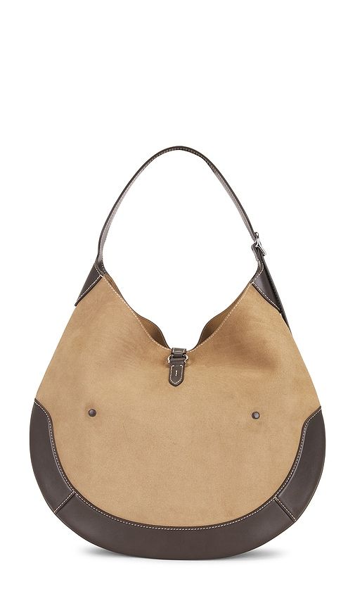 Suede Medium Leather Shoulder Bag in Beige - Polo Ralph Lauren - Modalova