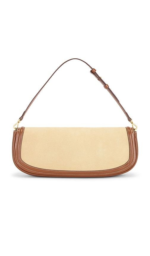 Twill Suede Leather Clutch in Brown - Polo Ralph Lauren - Modalova