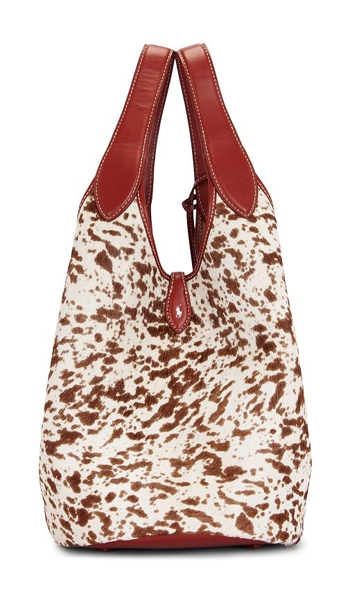 Haircalf Tote Medium Bag in Black & White - Polo Ralph Lauren - Modalova