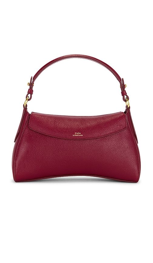Leather Crossbody Small Bag in Burgundy - Polo Ralph Lauren - Modalova
