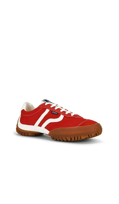 Nappa Leather Low Top Sneakers in Red. - size 6 (also in 6.5, 8) - Polo Ralph Lauren - Modalova
