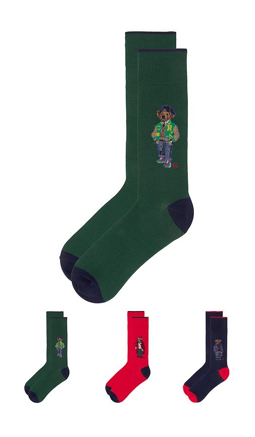 Multi Bear Socks Gift Box in Multi - Polo Ralph Lauren - Modalova