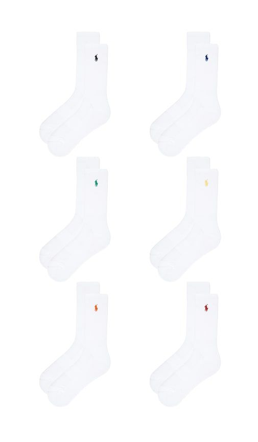 Performance Solid Socks 6-Pack in White - Polo Ralph Lauren - Modalova