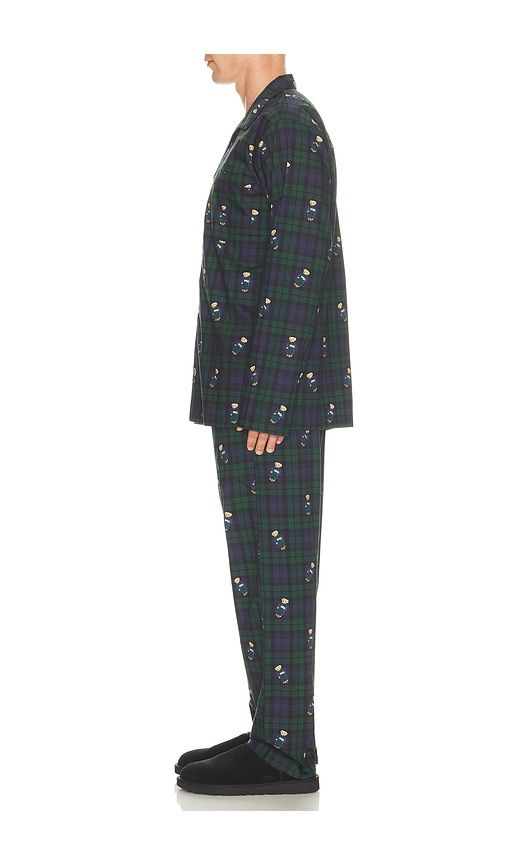 Woven Long Sleeve PJ Top & PJ Pant Set in Multi. - size L (also in XL/1X) - Polo Ralph Lauren - Modalova