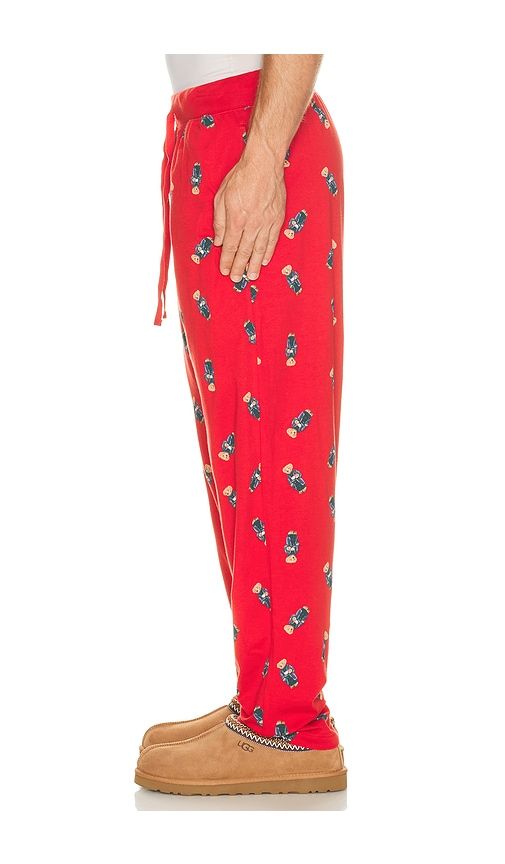 Knit Bear Printed PJ Pant in Red. - size L (also in M, S, XL/1X) - Polo Ralph Lauren - Modalova