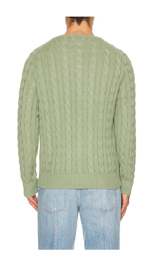 Cable Knit Crewneck Sweater in Green. - size S (also in XXL/2X) - Polo Ralph Lauren - Modalova