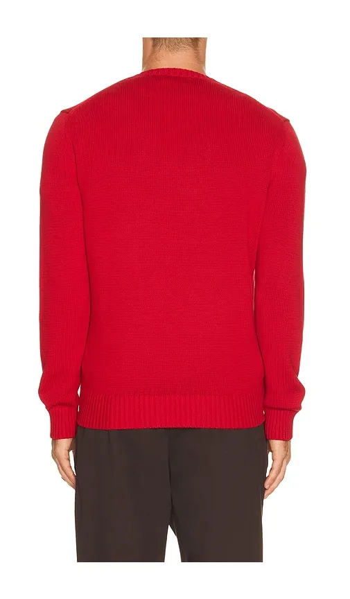Cotton Shaker Knit Crewneck Sweater in Red. - size L (also in S) - Polo Ralph Lauren - Modalova