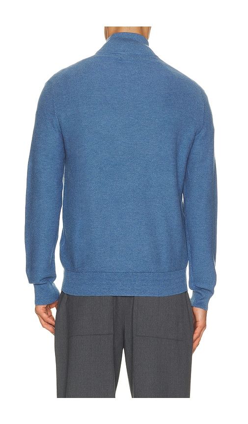 Long Sleeve Cotton 1/2 Zip Pullover Sweater in Blue. - size L (also in M, S, XL/1X, XXL/2X) - Polo Ralph Lauren - Modalova