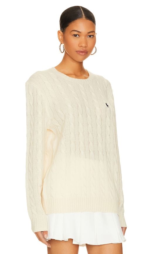 Cable-Knit Wool-Cashmere Sweater in Cream. - size L (also in S, XL, XXL) - Polo Ralph Lauren - Modalova