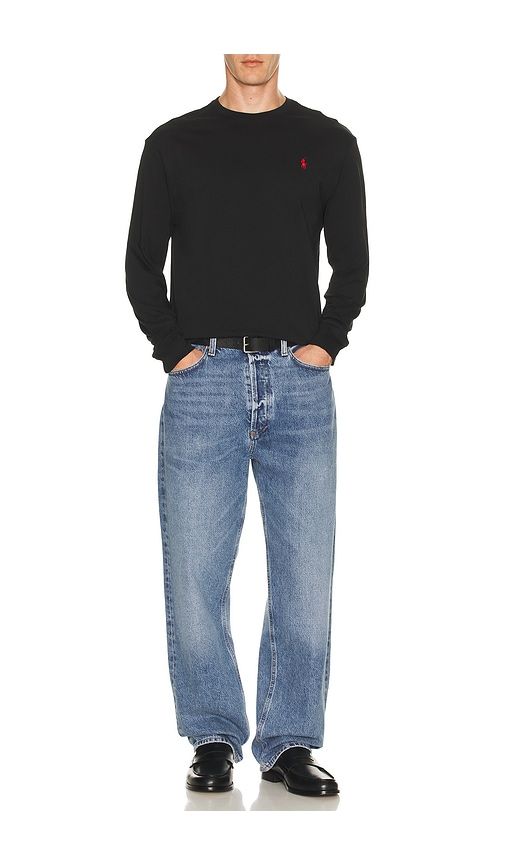 Long Sleeve Crewneck T-Shirt in Black. - size S (also in XXL/2X) - Polo Ralph Lauren - Modalova