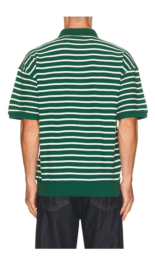 Jacquard Textured Striped Polo in Green. - size L (also in S, XL/1X) - Polo Ralph Lauren - Modalova